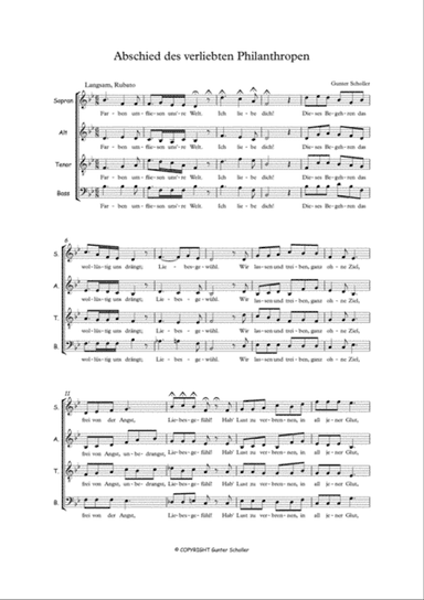 ABSCHIED DES VERLIEBTEN PHILANTHROPEN