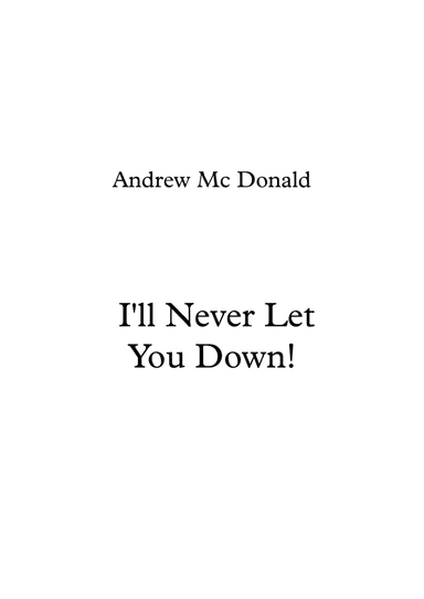 I'll Never Let You Down