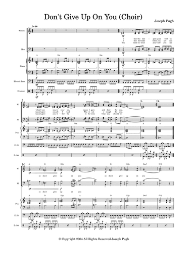 Don't Give Up On You (Choir)