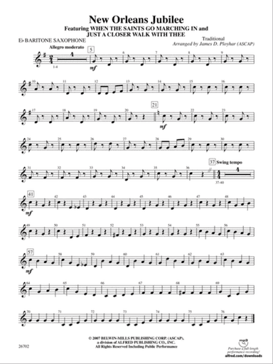 New Orleans Jubilee: E-flat Baritone Saxophone