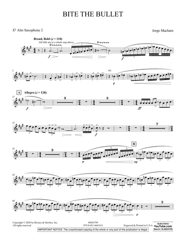 Bite the Bullet - Eb Alto Saxophone 2