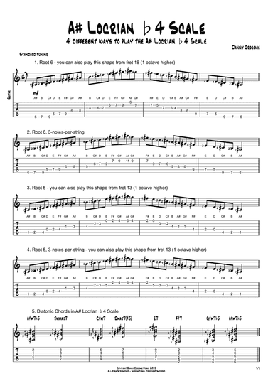 A# Locrian b4 Scale (4 Ways to Play)