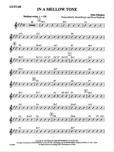 In a Mellow Tone: Guitar