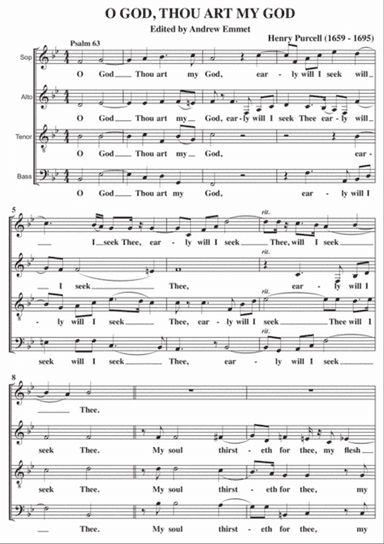 O God Thou Art My God A Cappella SATB