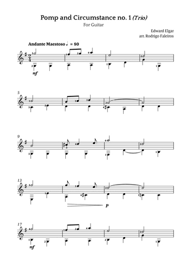 Pomp and Circumstance no. 1 (Trio)