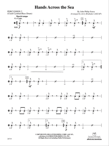 Hands Across the Sea: 2nd Percussion