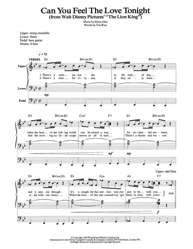 Can You Feel The Love Tonight (from The Lion King)