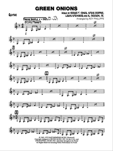 Green Onions: Guitar