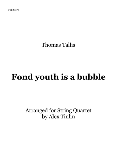 Fond youth is a bubble
