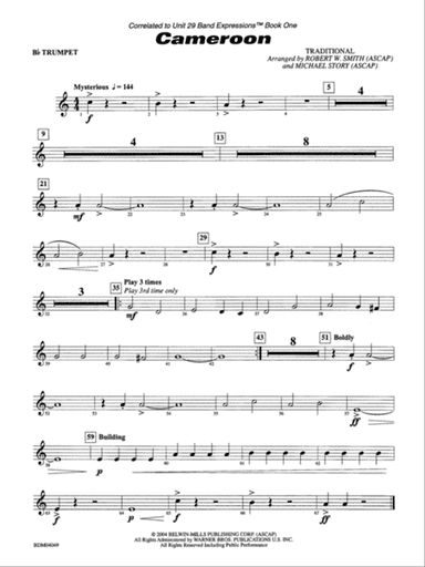 Cameroon: 1st B-flat Trumpet