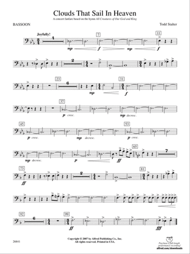 Clouds That Sail in Heaven: Bassoon