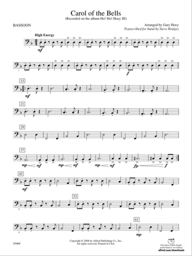 Carol of the Bells: Bassoon