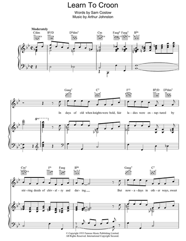 Learn To Croon