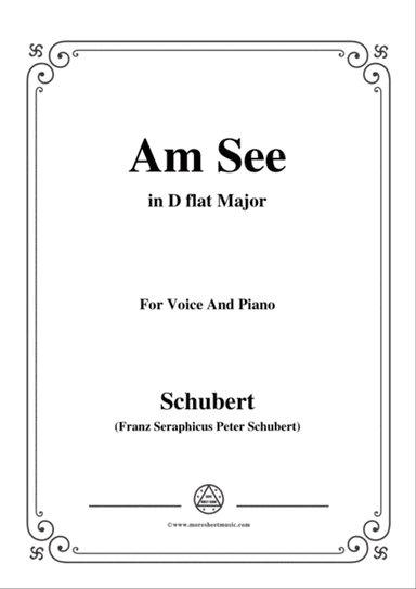 Schubert-Am See,in D flat Major,for Voice&Piano