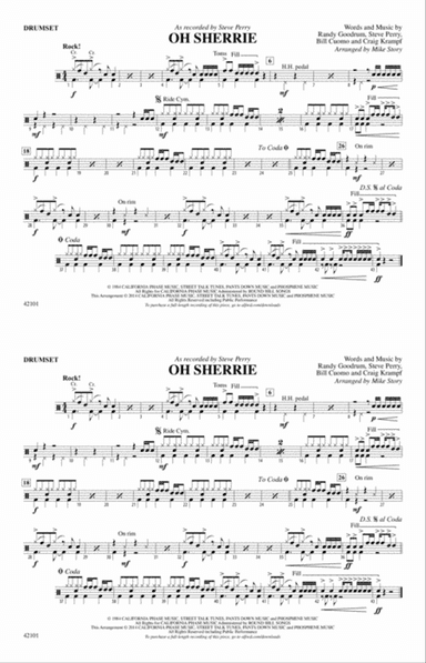 Oh Sherrie: Drums