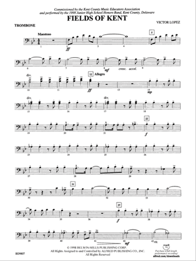 Fields of Kent: 1st Trombone