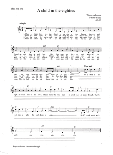 A child in the eighties.