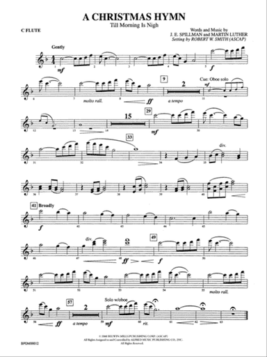 A Christmas Hymn: Flute