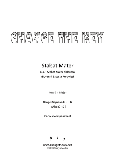 Stabat Mater No.1 Stabat Mater dolorosa - Eb Major