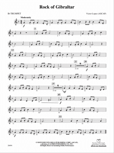 Rock of Gibraltar: 1st B-flat Trumpet