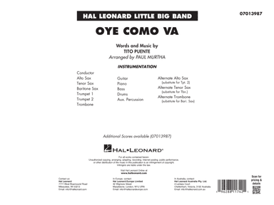Oye Como Va (arr. Paul Murtha) - Full Score