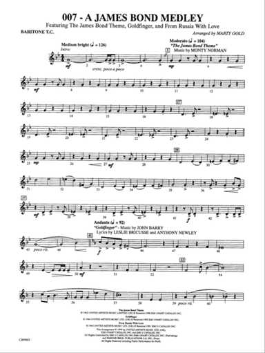 007 -- A James Bond Medley: Baritone T.C.