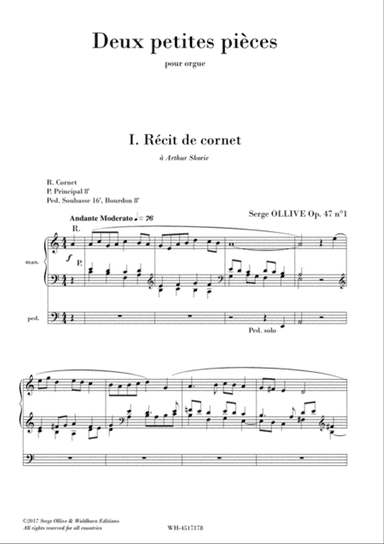 2 PETITES PIECES , OP. 47