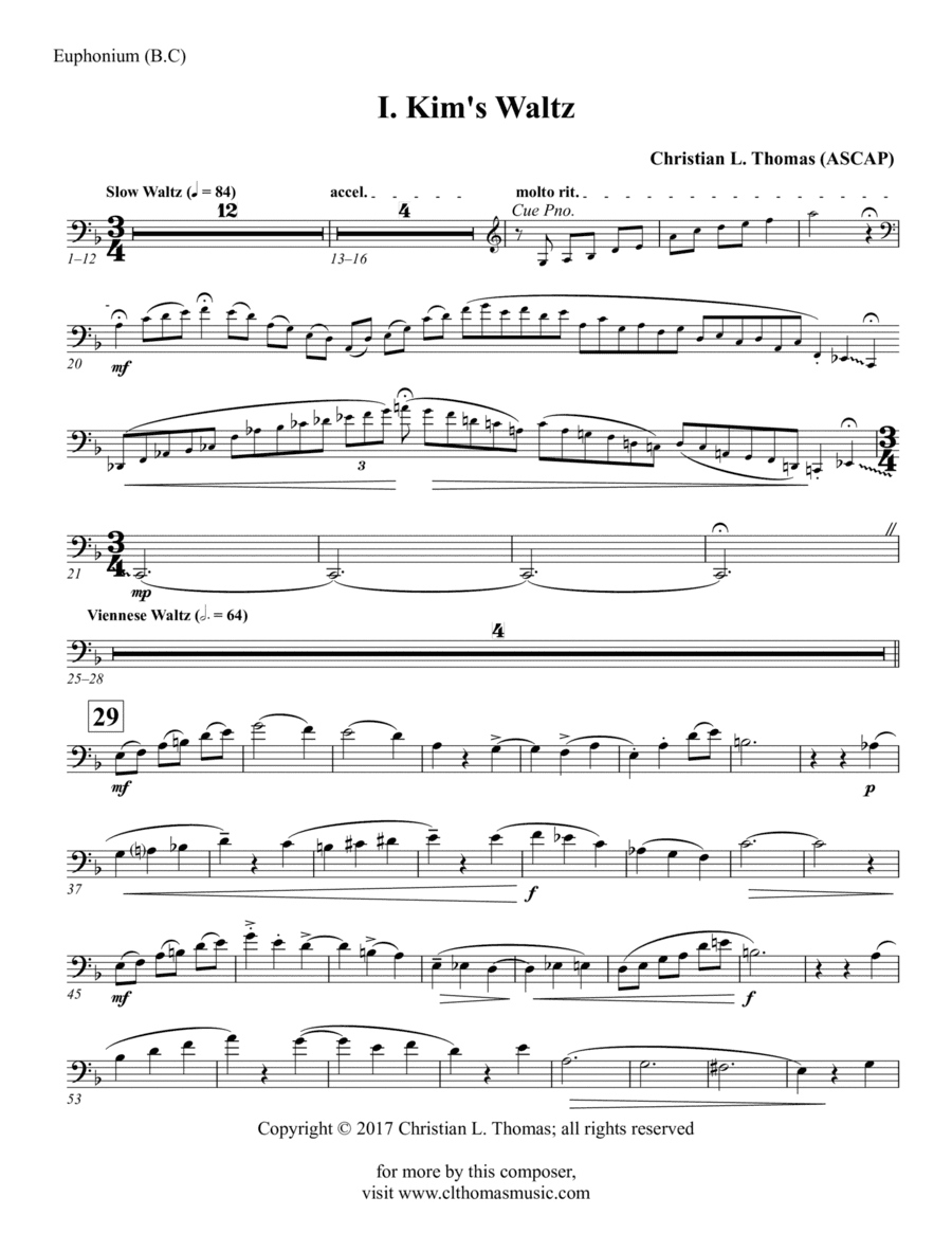 Two Dances for Euphonium and Piano