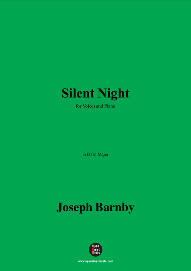 Barnby-Silent Night,in B flat Major
