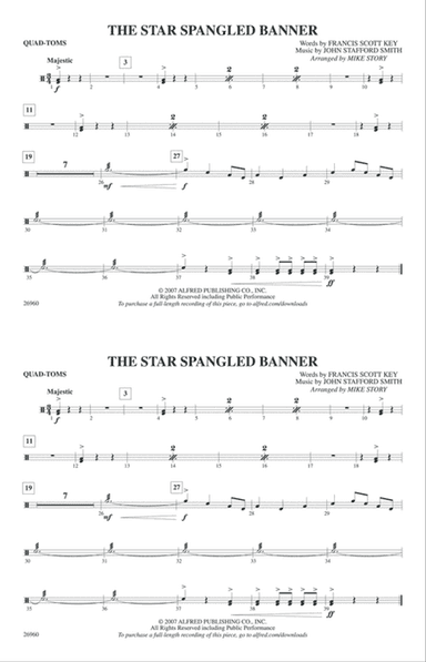 The Star-Spangled Banner: Quad-Toms