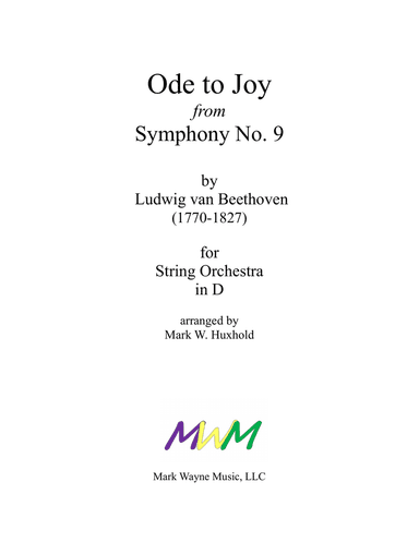 Ode to Joy from Symphony No. 9