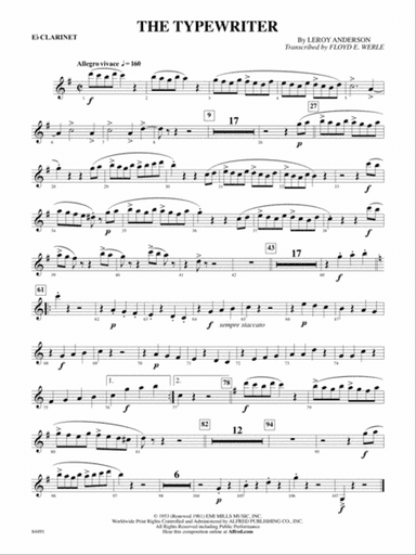 The Typewriter: E-flat Soprano Clarinet
