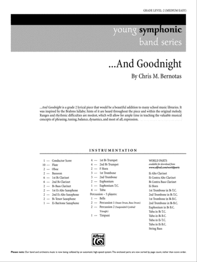 . . . And Goodnight: Score