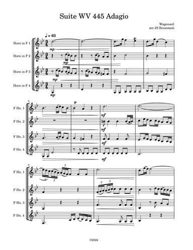 Suite WV 445 Adagio