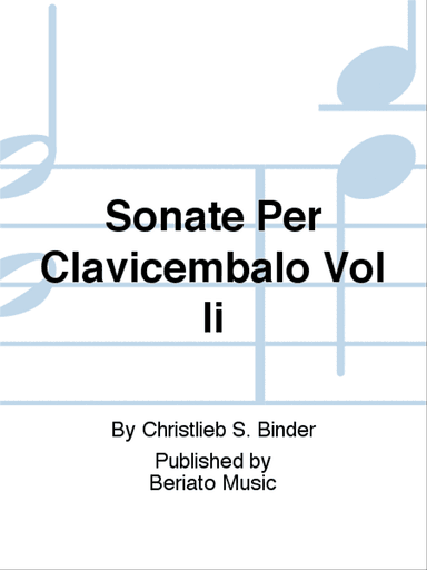 Sonate Per Clavicembalo Vol Ii