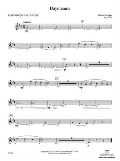 Daydreams: E-flat Baritone Saxophone