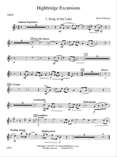 Highbridge Excursions: Oboe