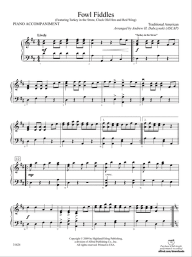 Fowl Fiddles: Piano Accompaniment