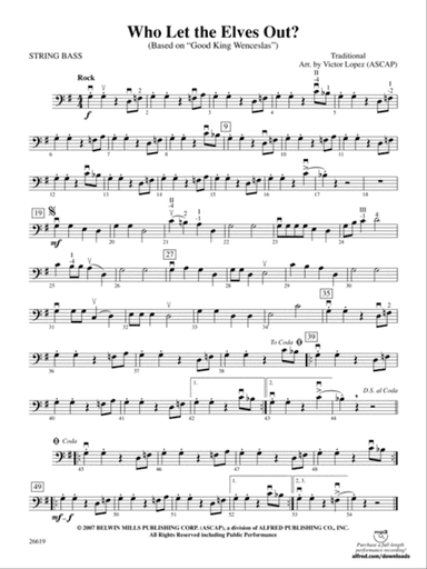 Who Let the Elves Out?: String Bass