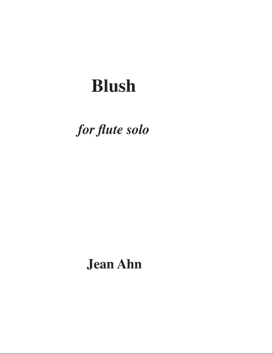 Blush for solo flute