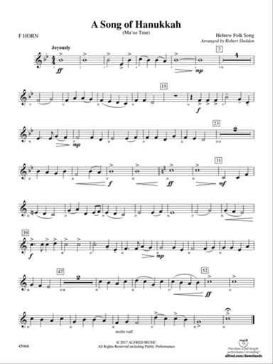 A Song of Hanukkah: 1st F Horn