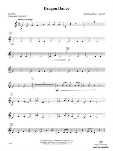 Dragon Dance: (wp) B-flat Tuba T.C.