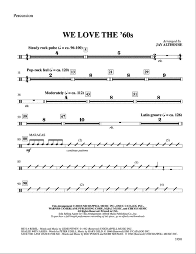 We Love the '60s: 1st Percussion