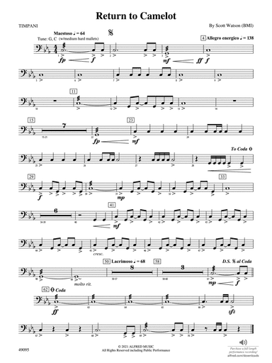 Return to Camelot: Timpani