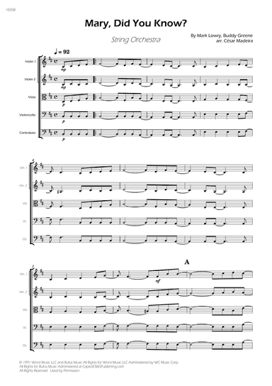 Mary, Did You Know? - Score Only