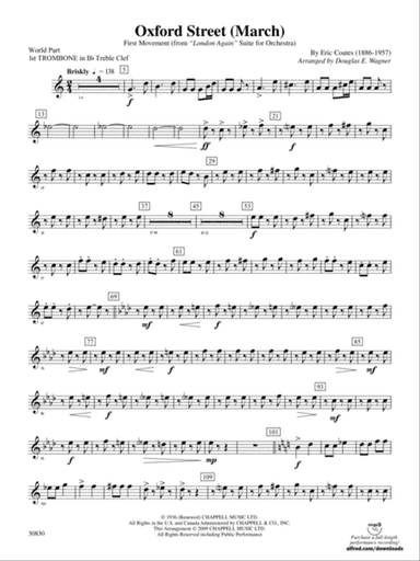 Oxford Street (March): (wp) 1st B-flat Trombone T.C.