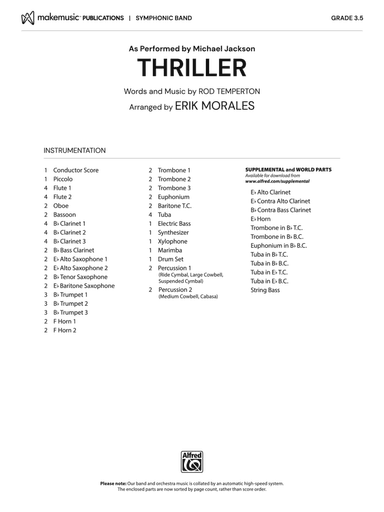Thriller: Score