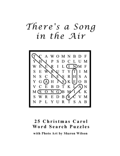 There's a Song in the Air (25 Christmas Carol Word Search Puzzles)