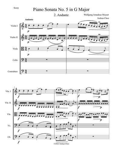 Piano Sonata No. 5 in G Major, Movement 2