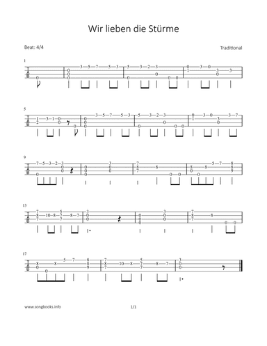 Wir lieben die Stürme